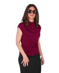 High Neck Cap Sleeve Top - Girls in STEM Print