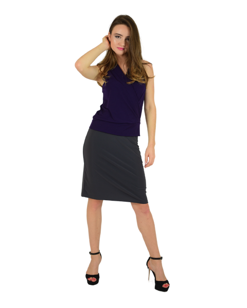 Knee length skirt