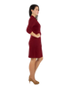 Classic Fit Wrap Dress with 3/4th Sleeves
