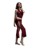 Sarong Set - Tie Back Top and Sarong Skirt with Slit