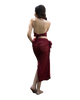 Sarong Set - Tie Back Top and Sarong Skirt with Slit