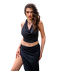 Sarong Set - Tie Back Top and Sarong Skirt with Slit