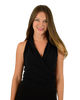 Signature  Sleeveless Faux Wrap Top