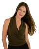 Signature  Sleeveless Faux Wrap Top