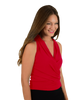 Signature  Sleeveless Faux Wrap Top