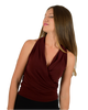Signature  Sleeveless Faux Wrap Top