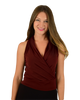 Signature  Sleeveless Faux Wrap Top