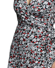 Faux Wrap Dress - Flowers in Flow