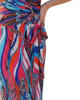 Halter Neck Sleeveless Wrap Dress - Pink Rhapsody