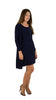 2 Piece Set with Shift Dress and Long Sleeve Cardigan